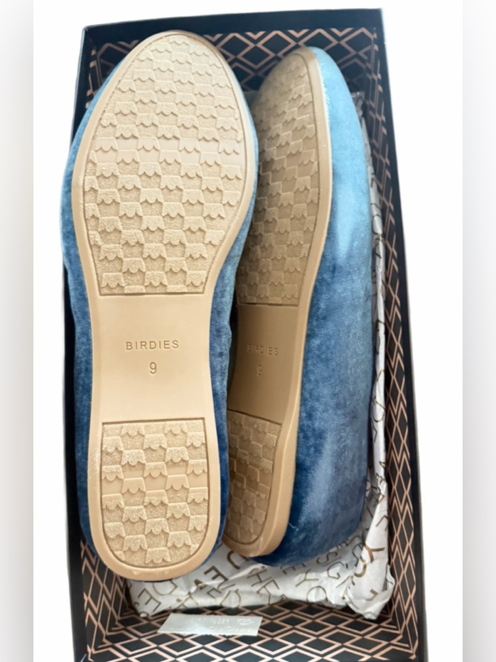 New In Box-  Birdies! Womens Size 9, perfect beautiful blue loafer "Ocean" - Picture 9 of 12